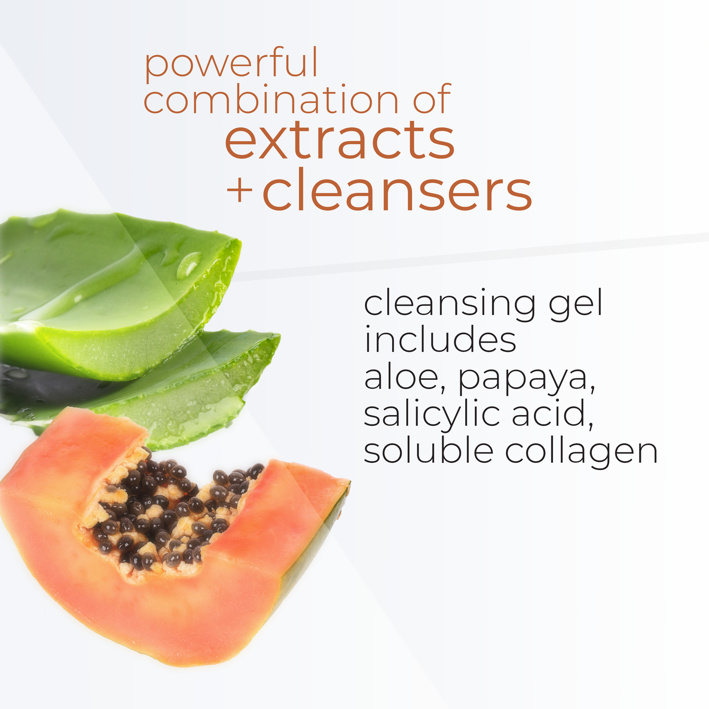 Orange Papaya Cleansing Gel, Microscopic Contaminant Removal, 8 fl oz